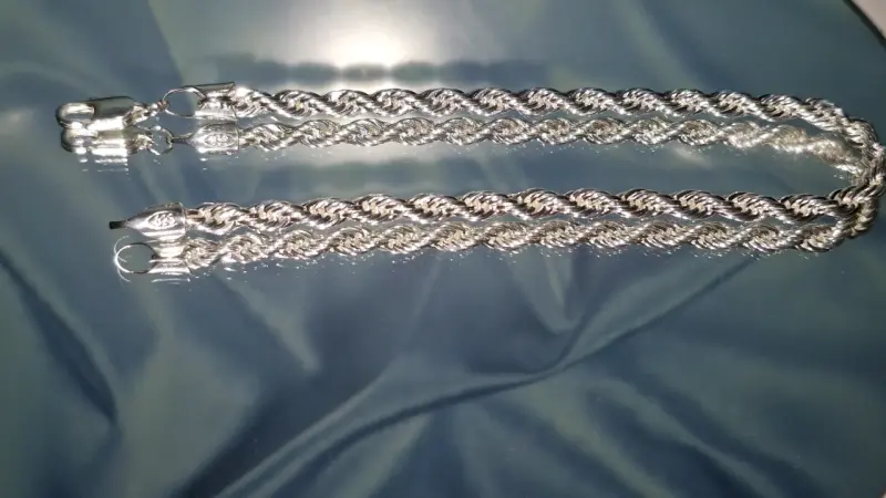 Pulsera de plata trenzada elegante - 1