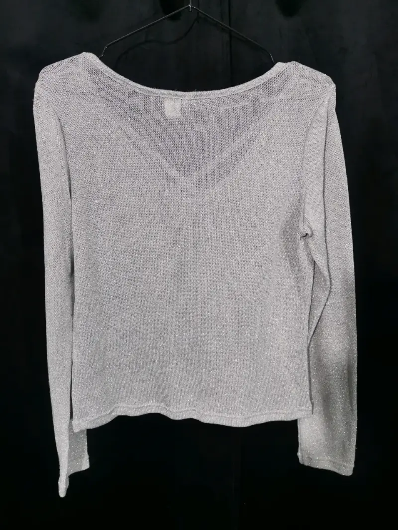 Sweater gris platinado H&M - 3