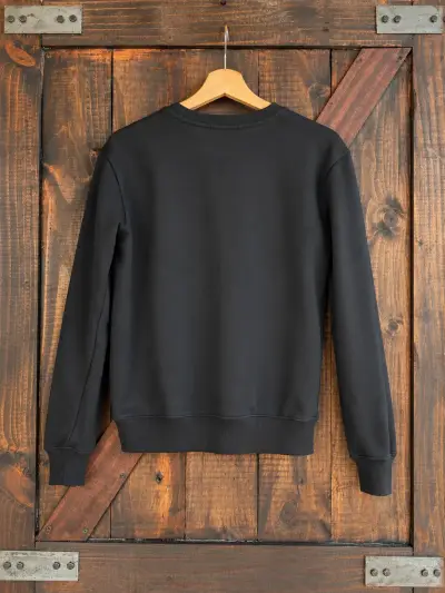 Polerón negro de algodón Prada unisex - miniatura 2