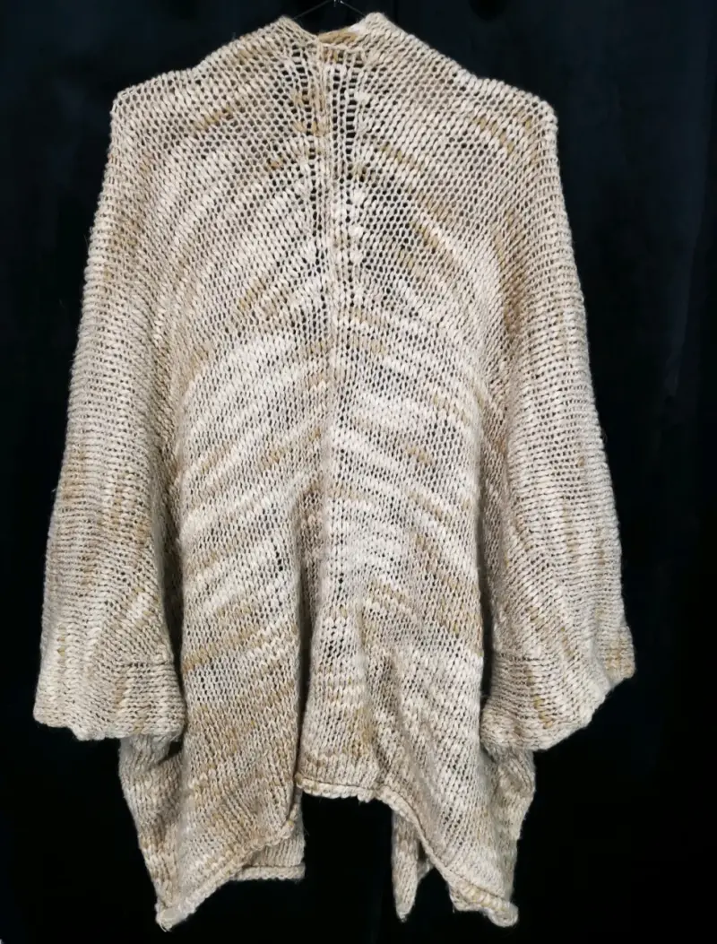 Cárdigan de punto beige - 3