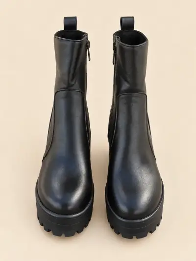 Botines  negro con plataforma - miniatura 3
