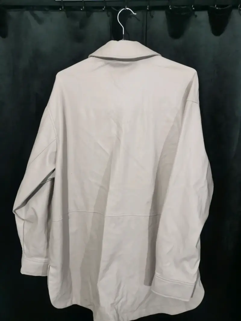 Chaqueta de cuero sintético palo rosa Zara - 3