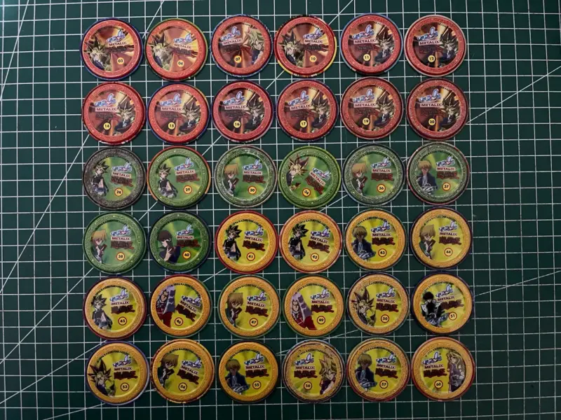 Colección de tazos de Yu-gi-oh 36/60 - 2