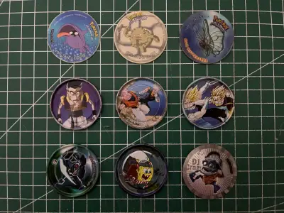 Colección de tazos Pokémon y Dragon Ball - miniatura 1