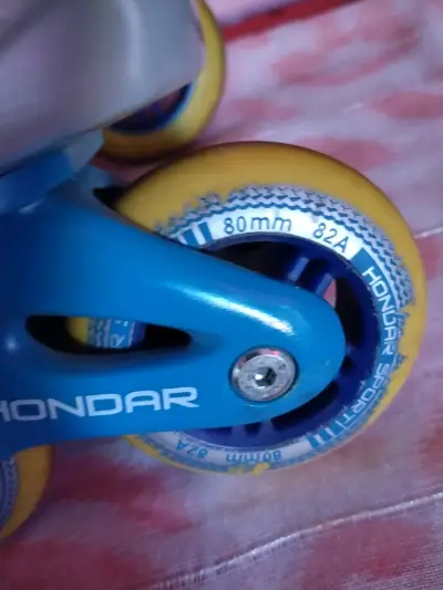 Patines en línea Hondar azules con ruedas 80mm - miniatura 4