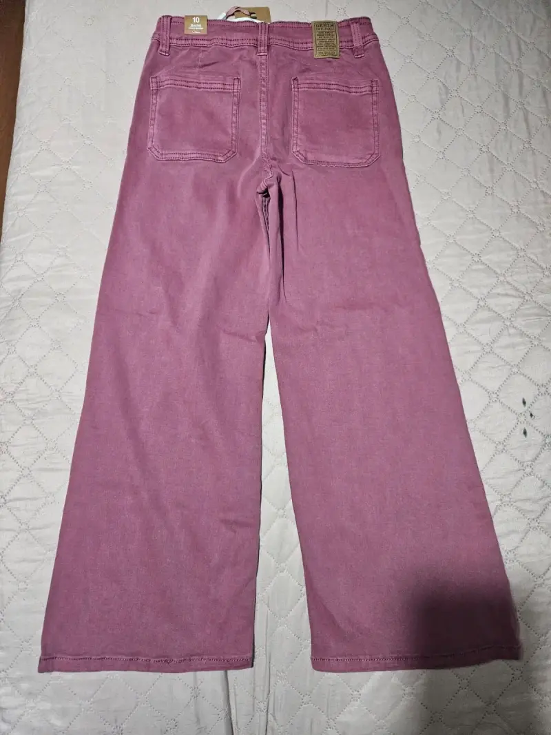 Pantalones anchos color rosa - 2