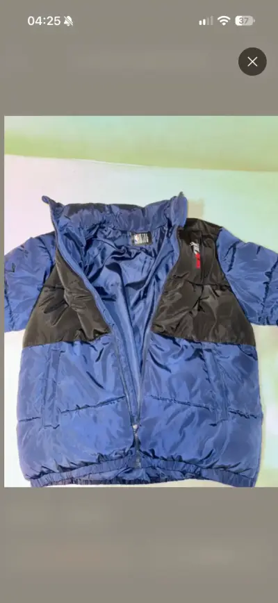 Chaqueta Puffer NBA Chicago Bulls Azul - miniatura 2