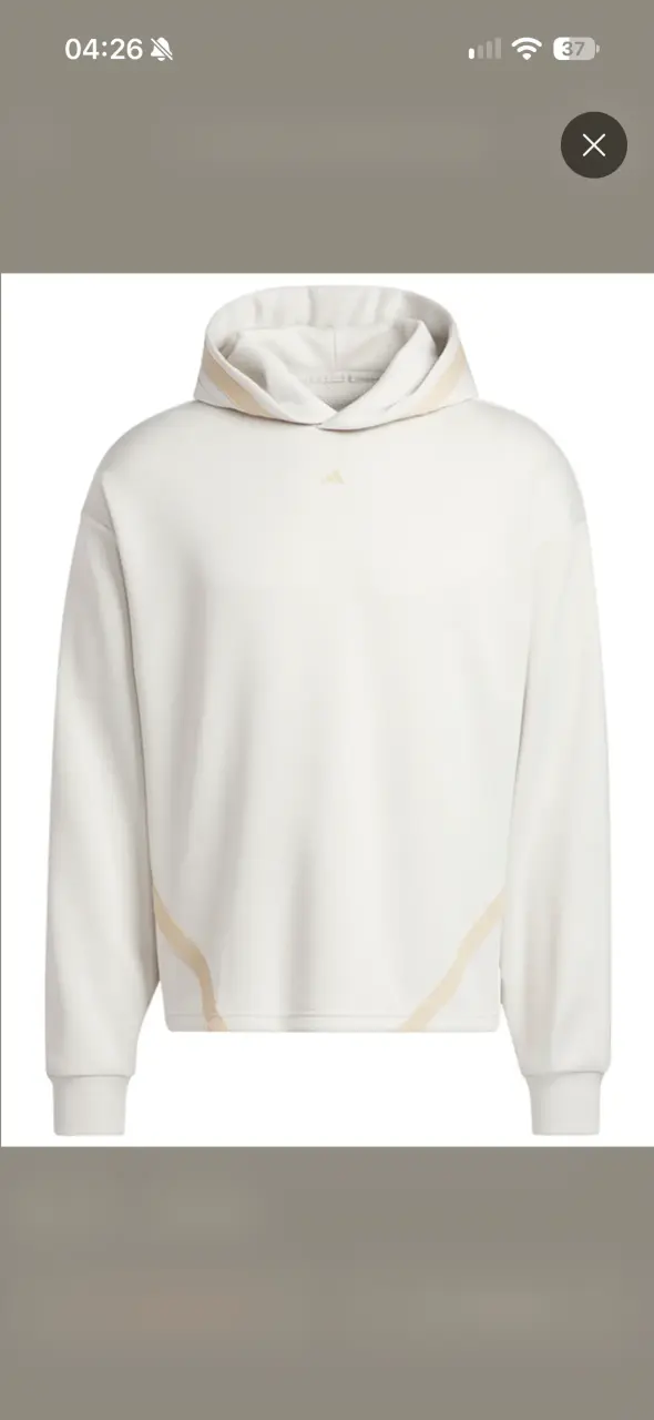 Polerón con capucha blanco Adidas para hombre - 2