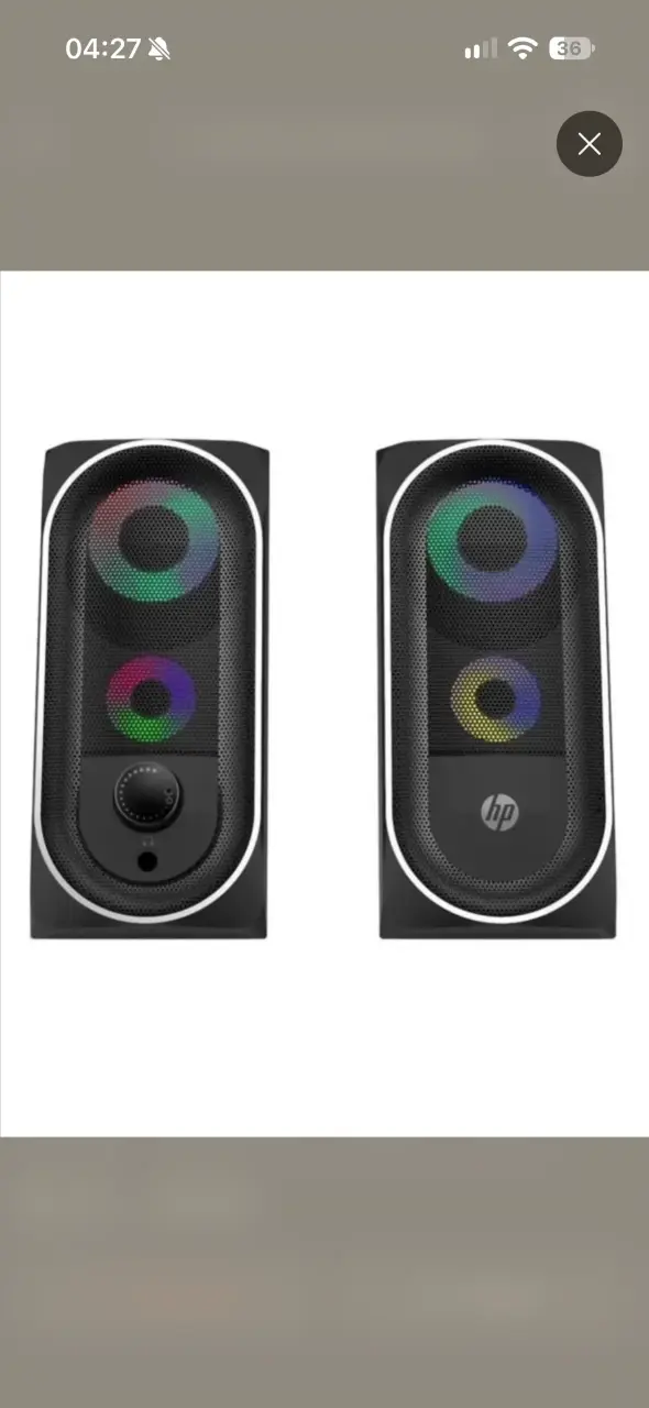 Parlantes HP con luces LED RGB - 2