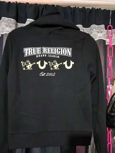 Polerón con capucha True Religion negro - miniatura 2
