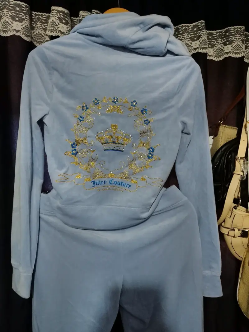 Conjunto  azul Juicy Couture con capucha - 5