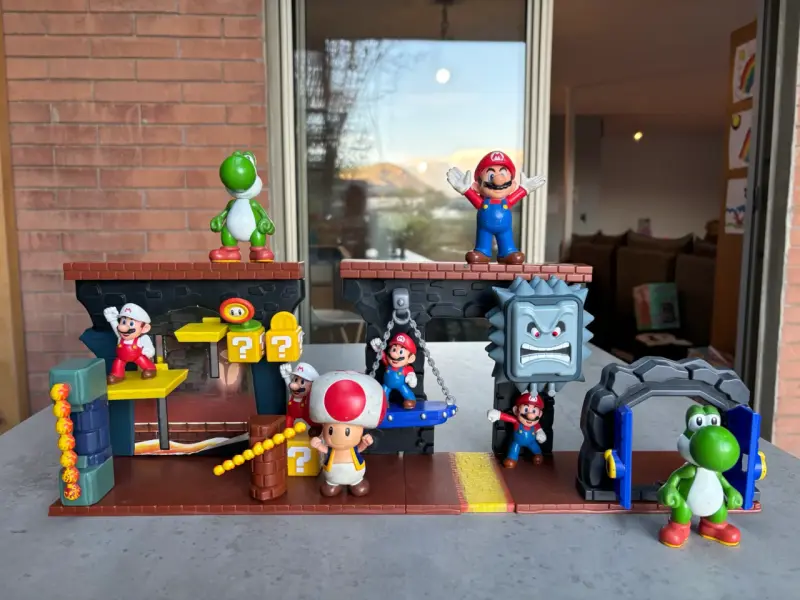 Set de juego Super Mario con figuras y accesorios