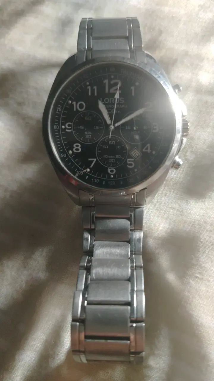 Reloj cronógrafo de acero inoxidable Lorus