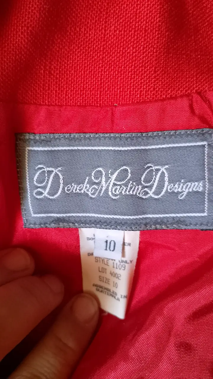 Blazer rojo elegante para mujer talla 10 americana - 2