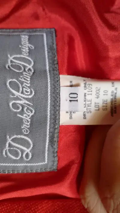 Blazer rojo elegante para mujer talla 10 americana - miniatura 3