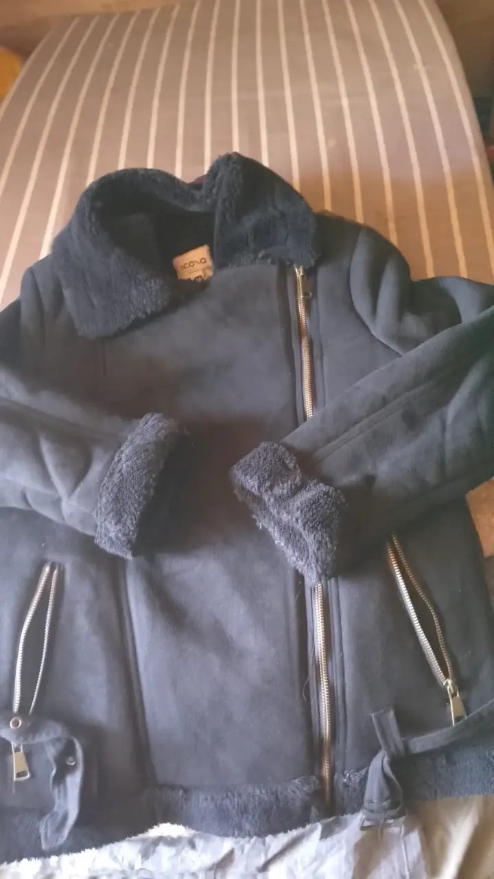 Chaqueta Icono negra con forro de lana - 3