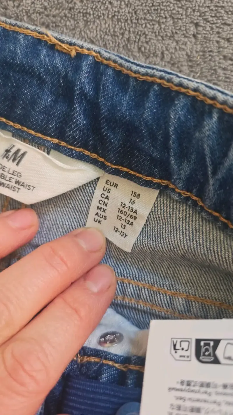 Jeans anchos H&M para niño talla 12-13 años - 3