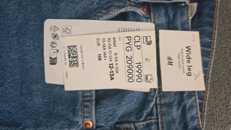 Jeans anchos H&M para niño talla 12-13 años - 4
