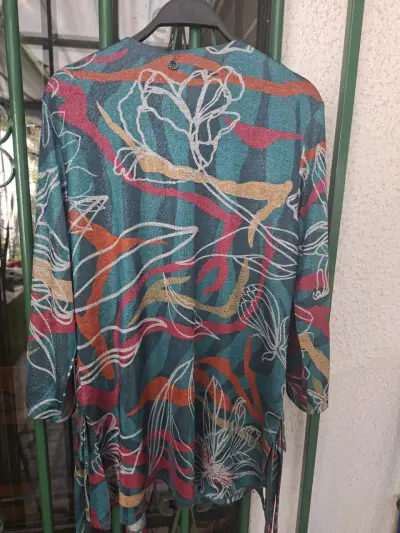 Kimono estampado multicolor talla M - miniatura 4
