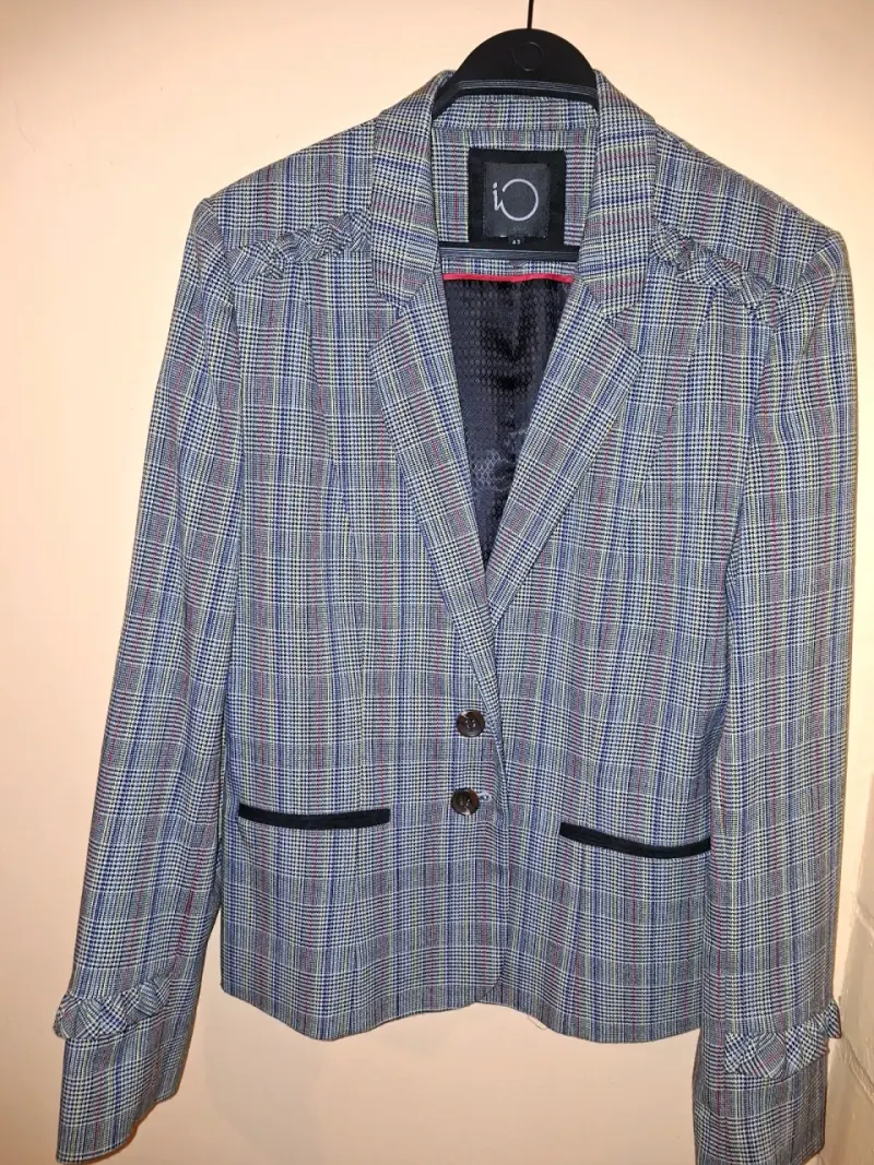 Blazer de cuadros para mujer IO