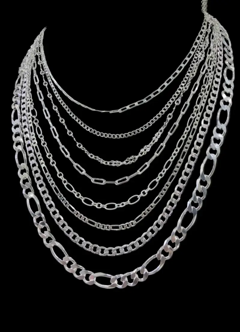 Collar de Plata con Múltiples Cadenas - 1