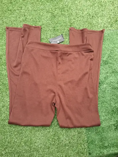 Pantalones acampanados marrones Fashion Park - miniatura 2