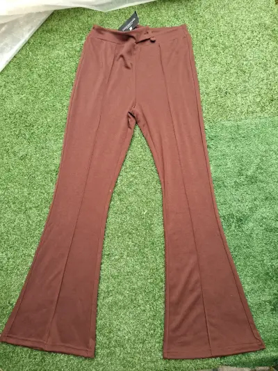 Pantalones acampanados marrones Fashion Park - miniatura 3