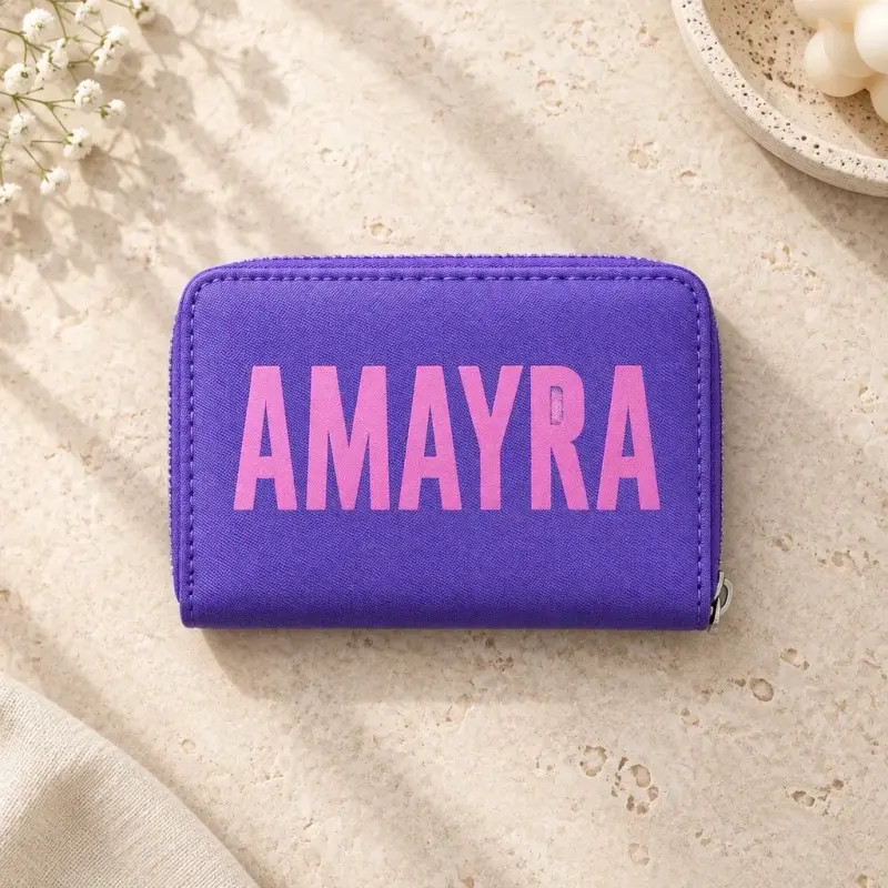 Monedero Morado Amayra Compacto