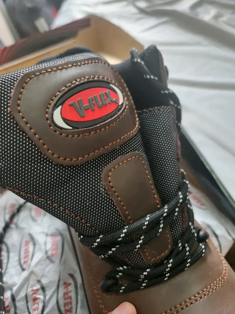 Botas de seguridad V-Flex marrones con soporte de arco - 3