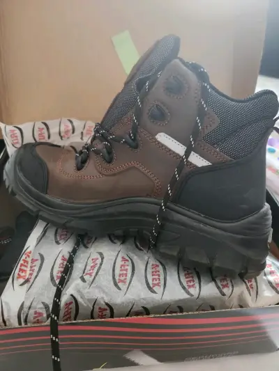 Botas de seguridad V-Flex marrones con soporte de arco - miniatura 5