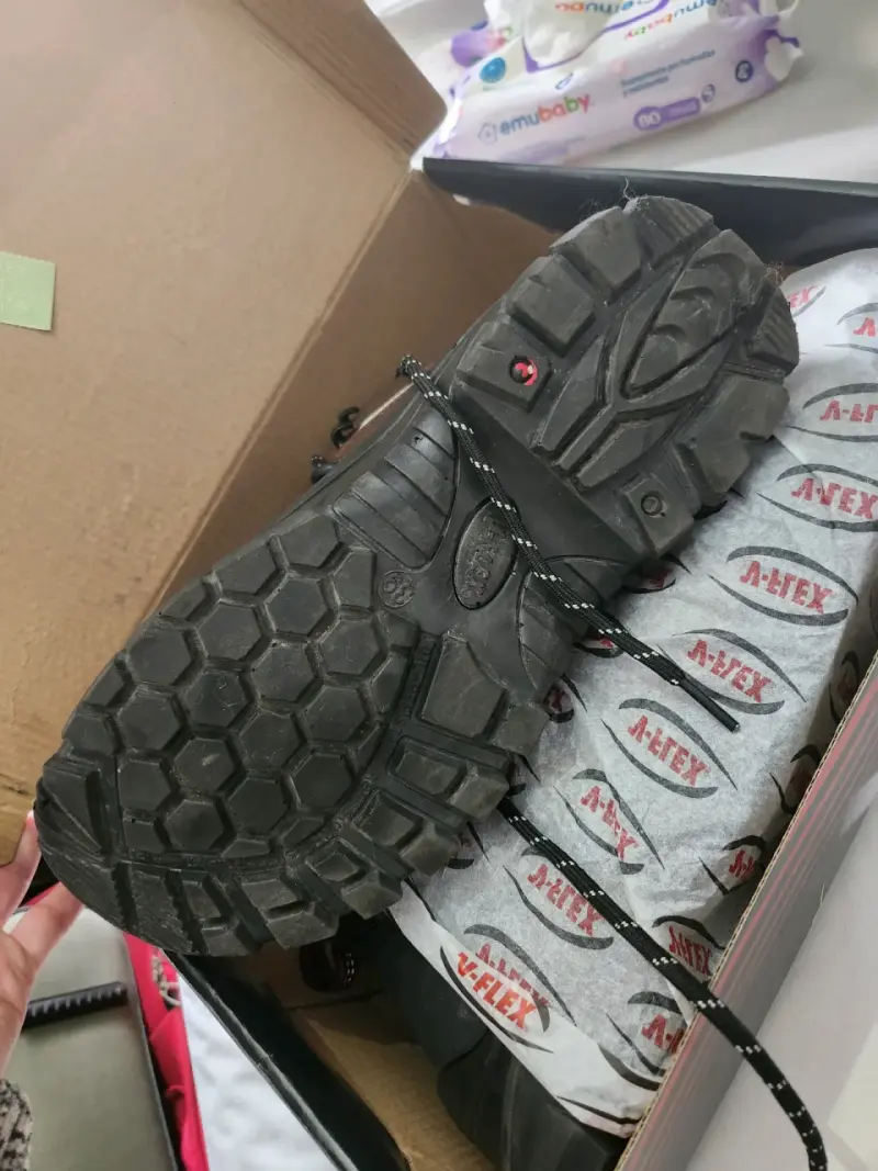 Botas de seguridad V-Flex marrones con soporte de arco - 6