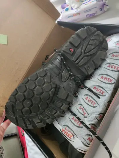 Botas de seguridad V-Flex marrones con soporte de arco - miniatura 6