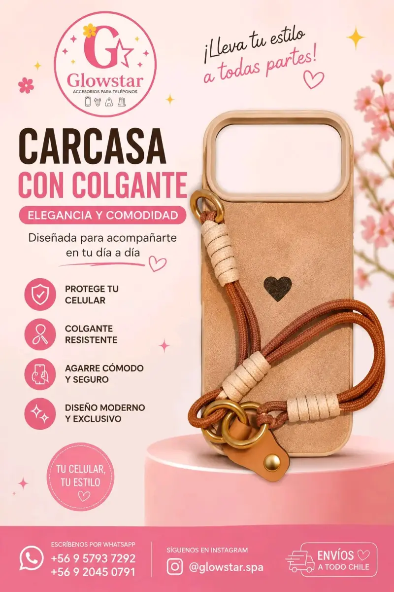 Carcasa con colgante para celular Glowstar - 1