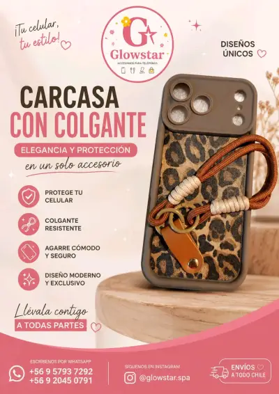Carcasa con colgante para celular Glowstar - miniatura 2