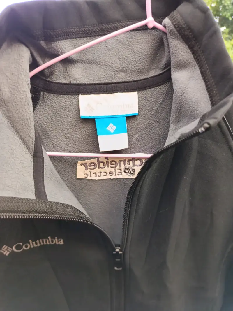 Chaqueta polar negra Columbia con logo - 1