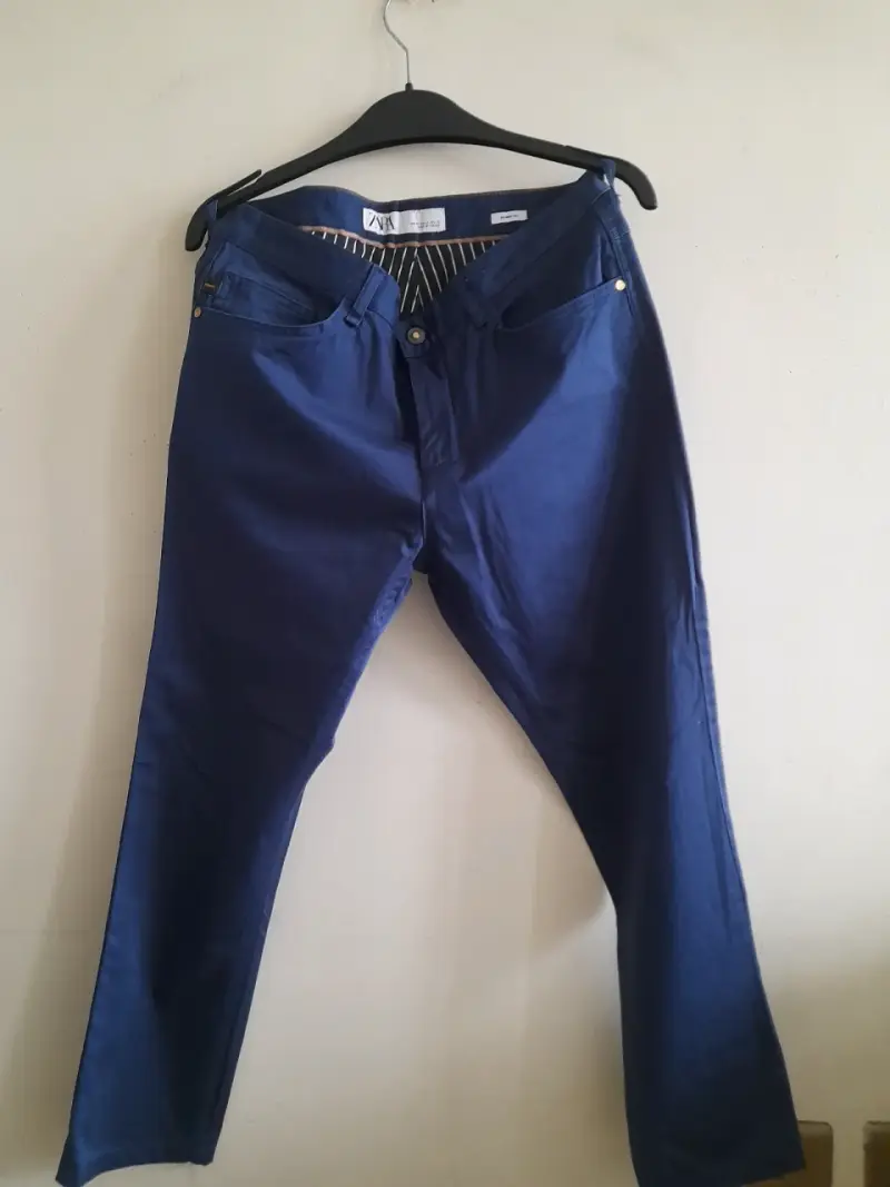 Pantalones azul marino Zara talla 42 - 2