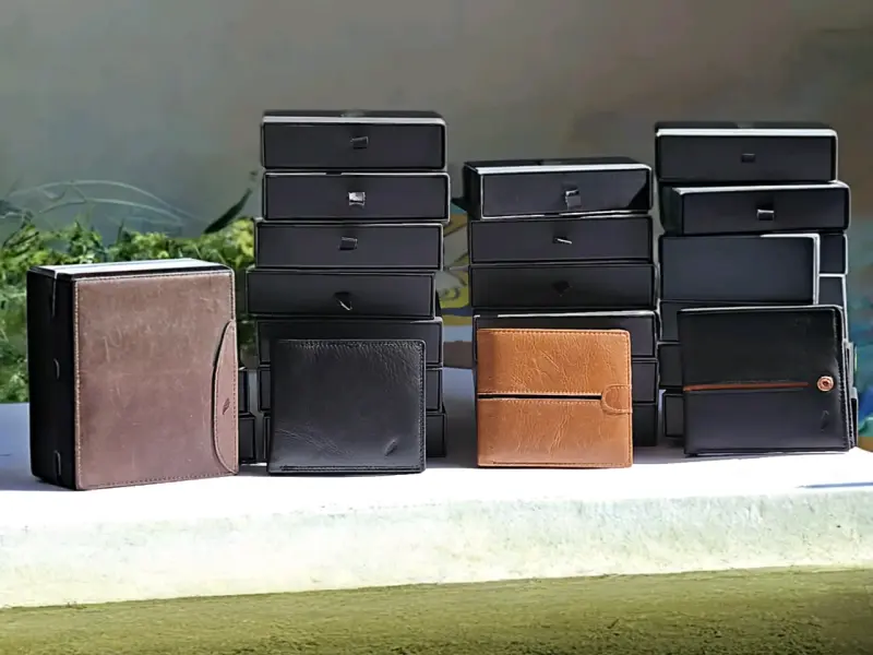 Billeteras de cuero para hombre en varios colores - 3