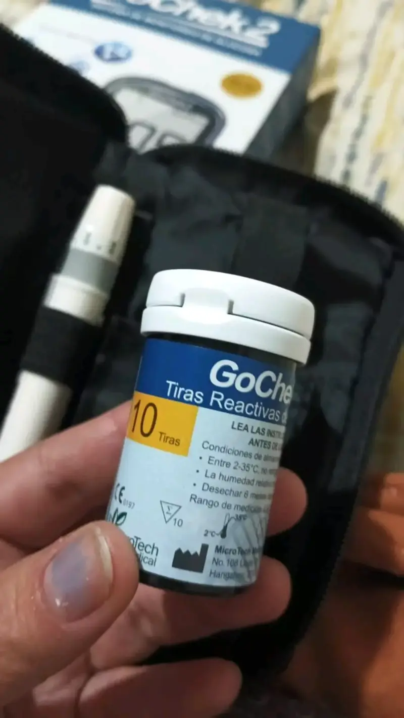 Kit de monitoreo de glucosa GoChek2 con tiras reactivas - 2
