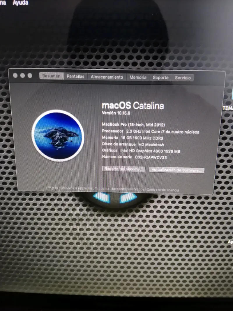 MacBook Pro 15 pulgadas 2012 con 16GB RAM - 2