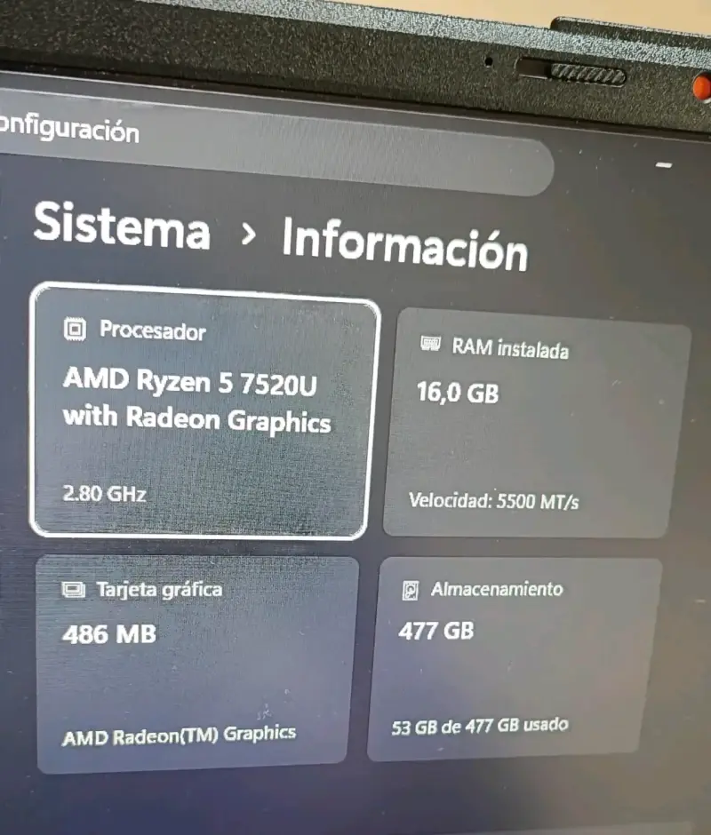 Laptop ASUS VivoBook 16GB RAM Ryzen 5 - 3