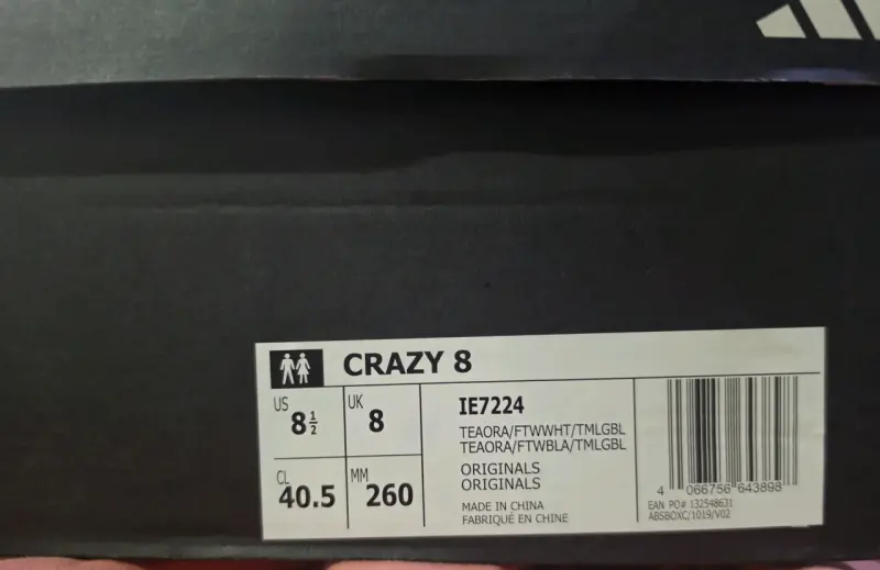Zapatillas deportivas Adidas Crazy 8 Naranjas - 3