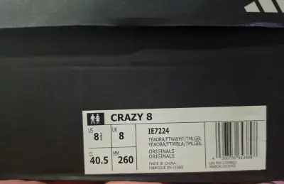 Zapatillas deportivas Adidas Crazy 8 Naranjas - miniatura 3
