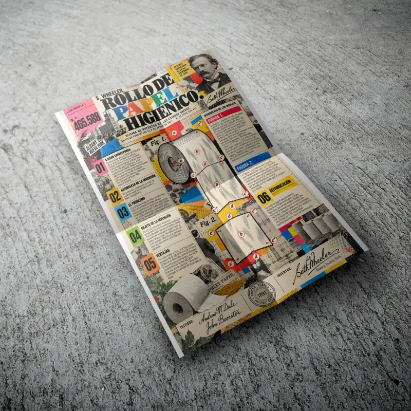 Rollo de Papel Higiénico Vintage Diseño Retro - 4