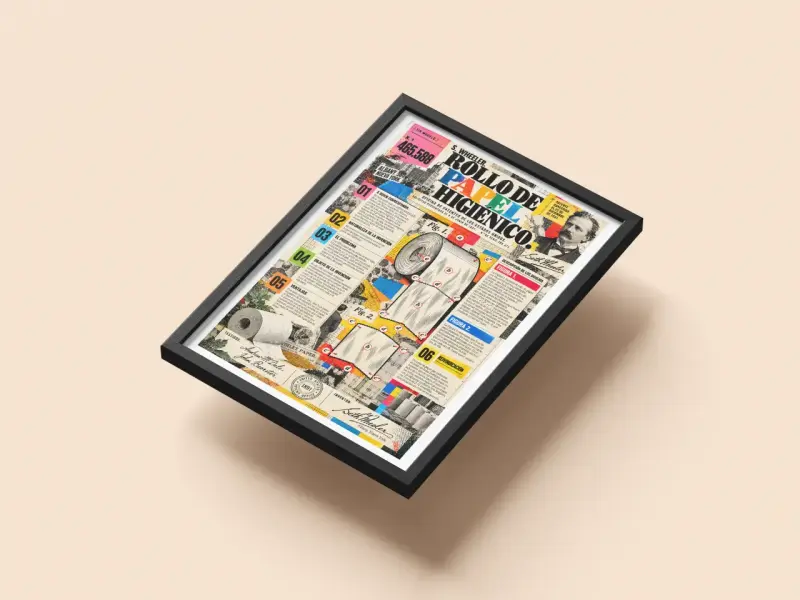 Rollo de Papel Higiénico Vintage Diseño Retro - 5