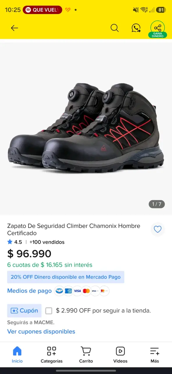 Botas de Seguridad Climber Chamonix Hombre - 1