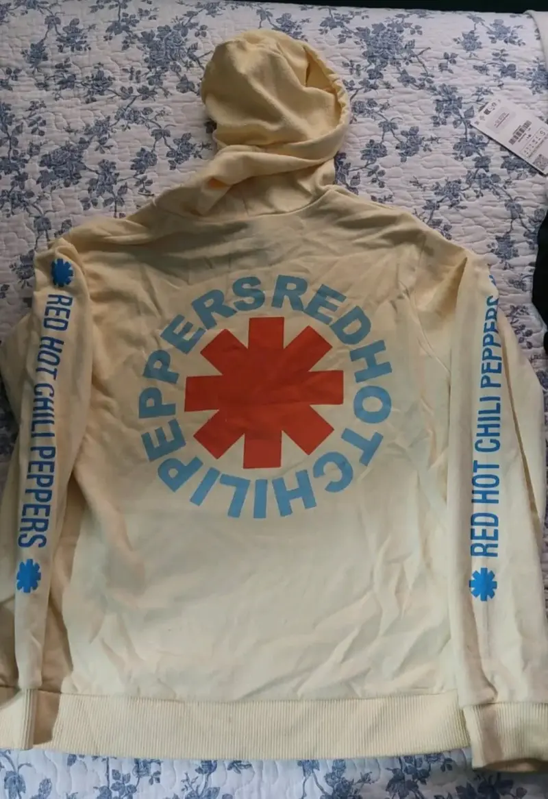 Polerón Red Hot Chili Peppers Unisex Amarillo - 2