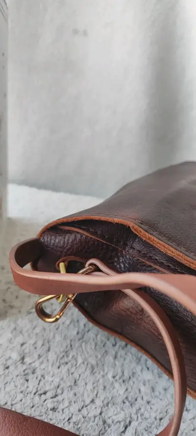 Bandolera de cuero Portland Leather marrón - miniatura 4