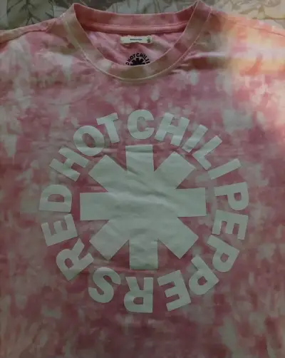 Polera tie-dye Red Hot Chili Peppers rosada - miniatura 1