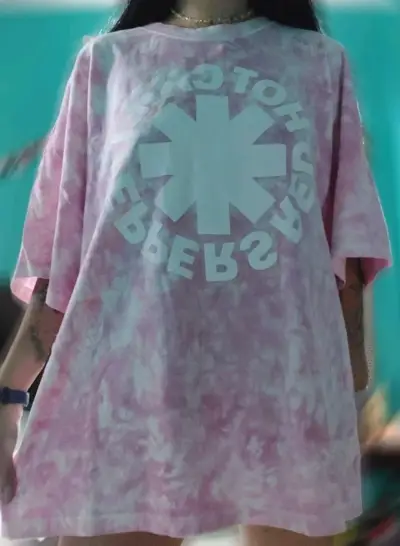 Polera tie-dye Red Hot Chili Peppers rosada - miniatura 4