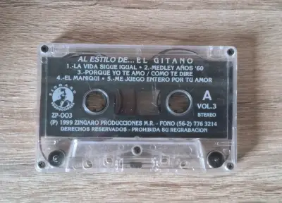 Cassette Al Estilo De... El Gitano Vol. 3 Zingaro - miniatura 1